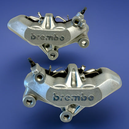 Genuine Brembo 65MM Front Brake Calipers Ducati 749 999 4 Pad/Piston Axial Mount0