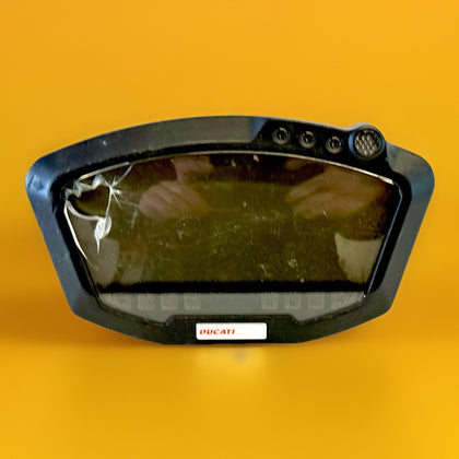 Genuine Ducati 848 Speedometer Tach Gauges Instrument Panel 40610603A Damaged0